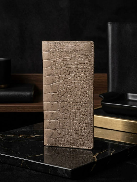 Premium Crocodile Texture Long Wallet