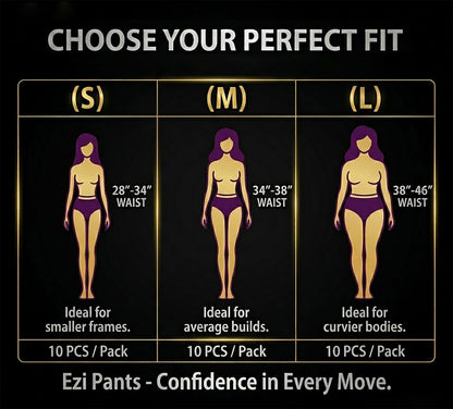 Ezi Pants Comfortable – Ultra Absorbent Sanitary Pants (10 PCS)