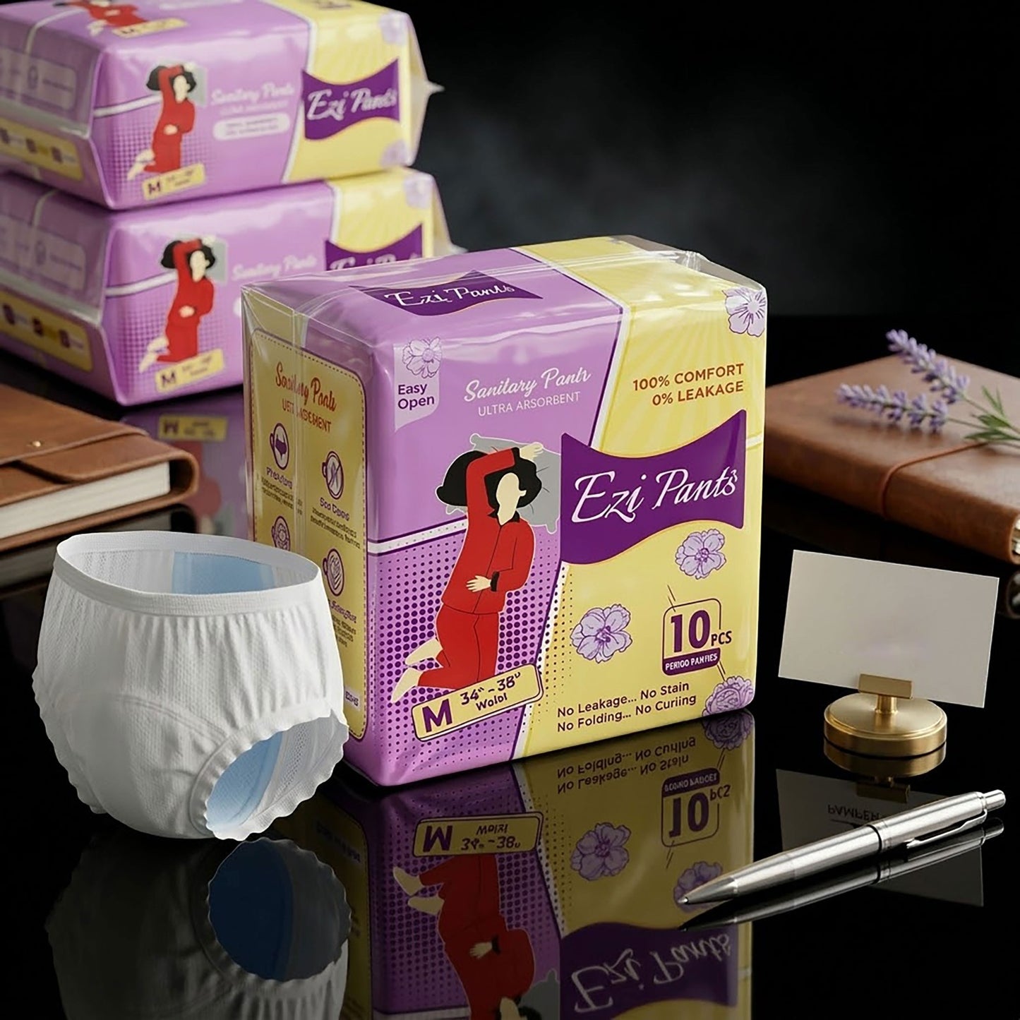 Ezi Pants Comfortable – Ultra Absorbent Sanitary Pants (10 PCS)